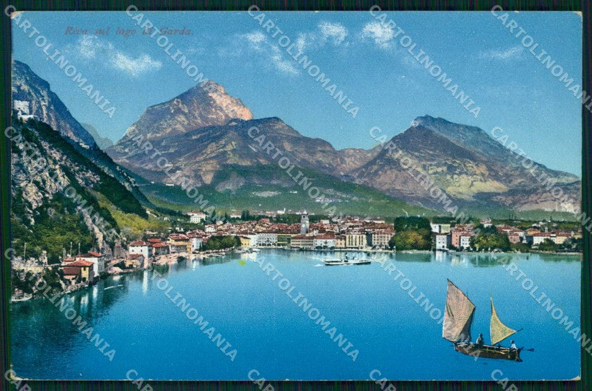Trento Riva del Garda Lago Barche cartolina RT0320 – fronte