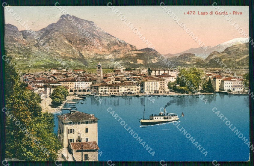 Trento Riva del Garda Lago Piroscafo cartolina RT0322 – fronte