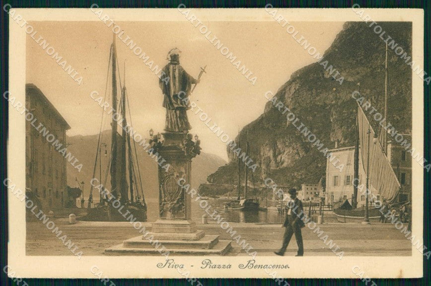 Trento Riva del Garda Piazza Benacense cartolina RT0343 – fronte