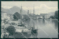 Trento Riva del Garda Lago con Barche Banchine cartolina RT0345 – fronte