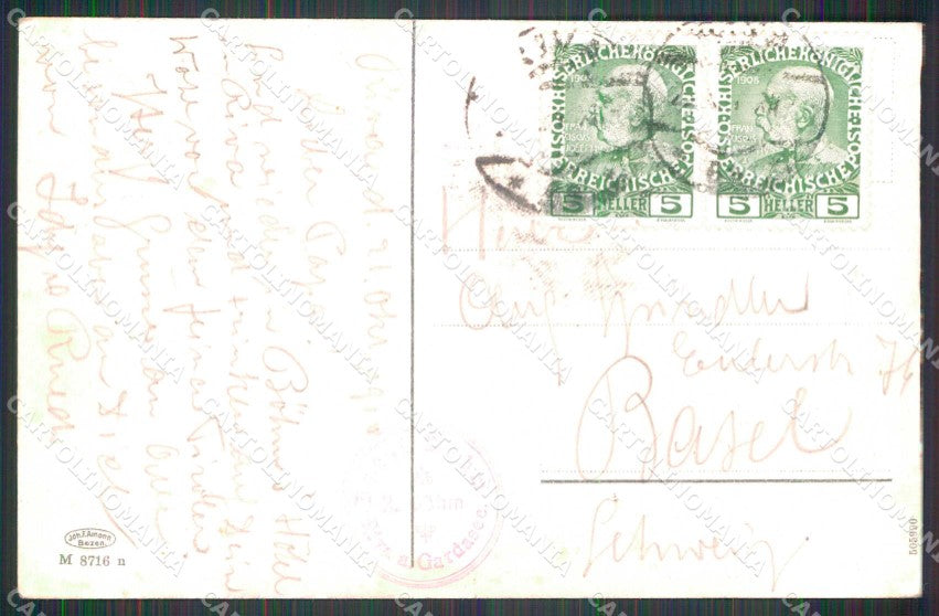 Trento Riva del Garda Lago Piroscafo cartolina RT0350 – retro