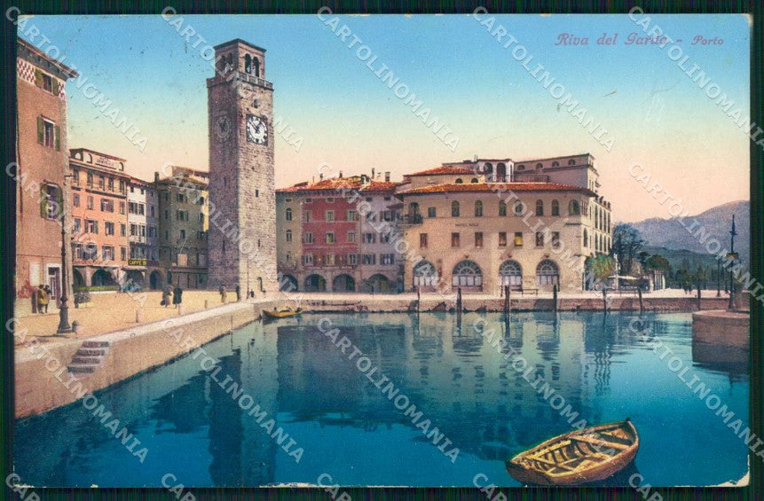 Trento Riva del Garda Porto Barca Brunner 310/26 cartolina RT0354 – fronte