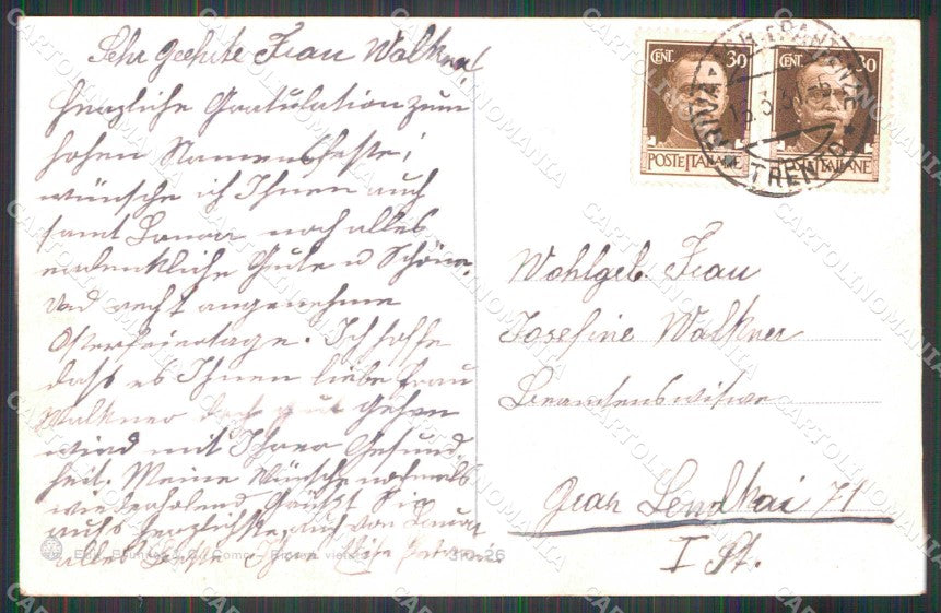 Trento Riva del Garda Porto Barca Brunner 310/26 cartolina RT0354 – retro