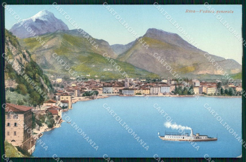 Trento Riva del Garda Lago Piroscafo cartolina RT0365 – fronte