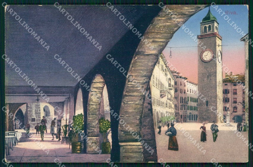 Trento Riva del Garda Portici Torre cartolina RT0366 – fronte