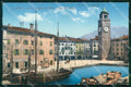 Trento Riva del Garda Piazza e Torre al Porto Barche cartolina RT0373 – fronte