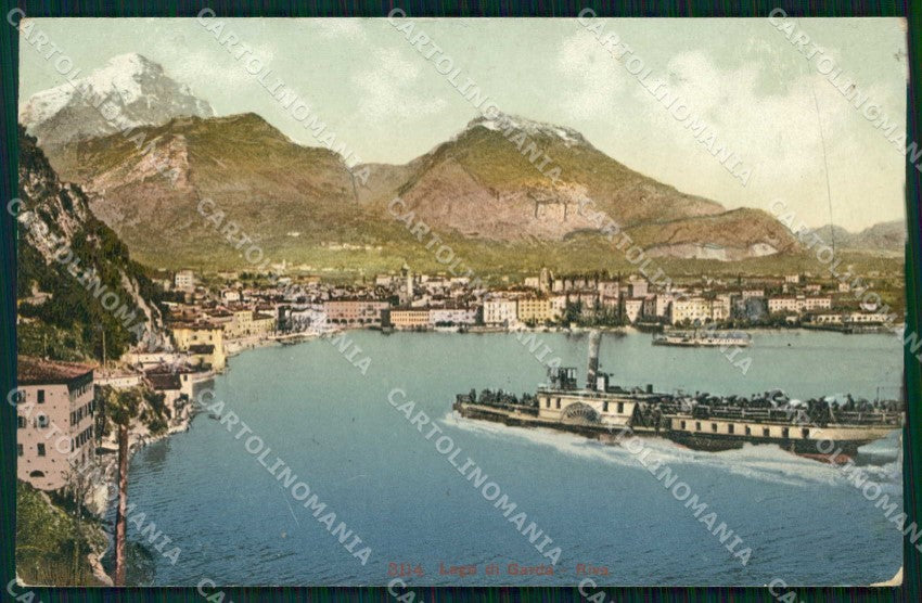 Trento Riva del Garda Lago Piroscafo cartolina RT0378 – fronte