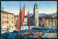 Trento Riva del Garda Porto con Barche cartolina RT0383 – fronte