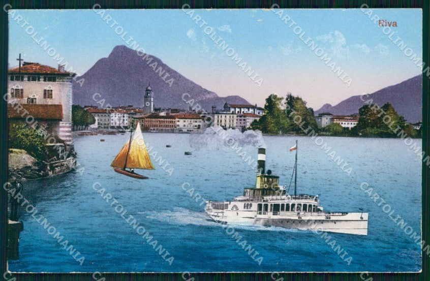 Trento Riva del Garda Lago Piroscafo cartolina RT0395 – fronte