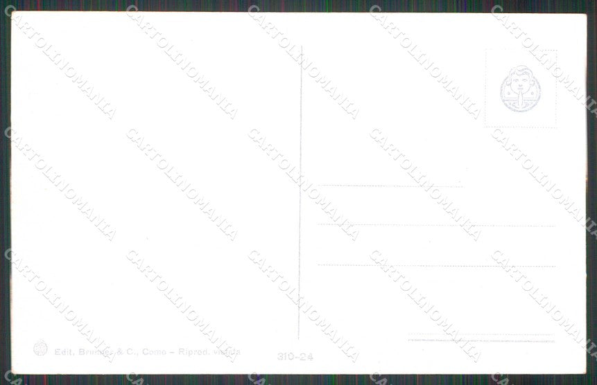 Trento Riva del Garda Lago Piroscafo Brunner 310/24 cartolina RT0422 – retro