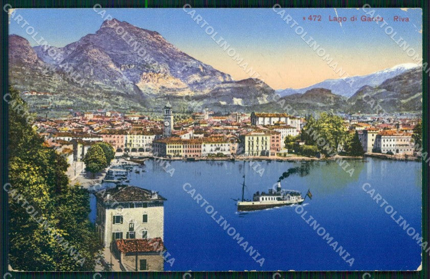 Trento Riva del Garda Lago Piroscafo PIEGHINA cartolina RT0424 – fronte