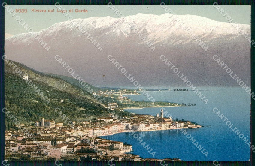 Trento Riva del Garda Salò Gardone Maderno cartolina RT0426 – fronte