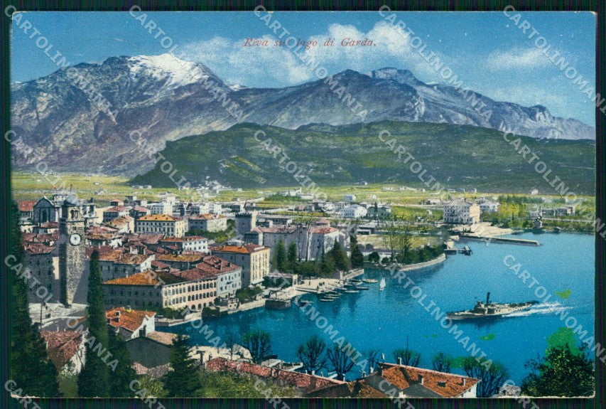 Trento Riva del Garda Lago Piroscafo cartolina RT0430 – fronte