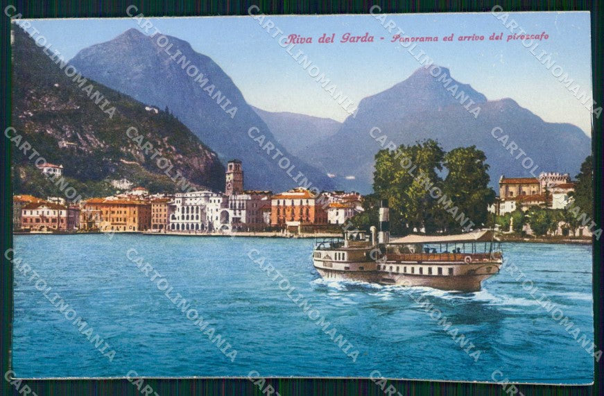 Trento Riva del Garda Arrivo del Piroscafo Brunner 310/2 cartolina RT0431 – fronte