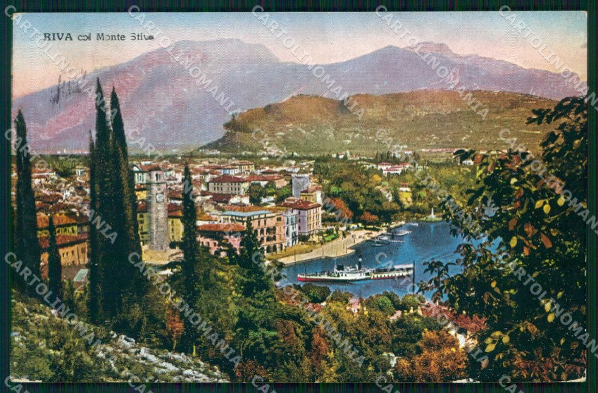 Trento Riva del Garda Monte Stivo Lago cartolina RT0442 – fronte