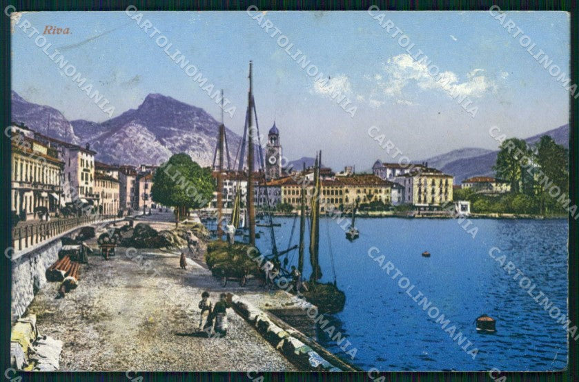 Trento Riva del Garda Lago Barche cartolina RT0445 – fronte