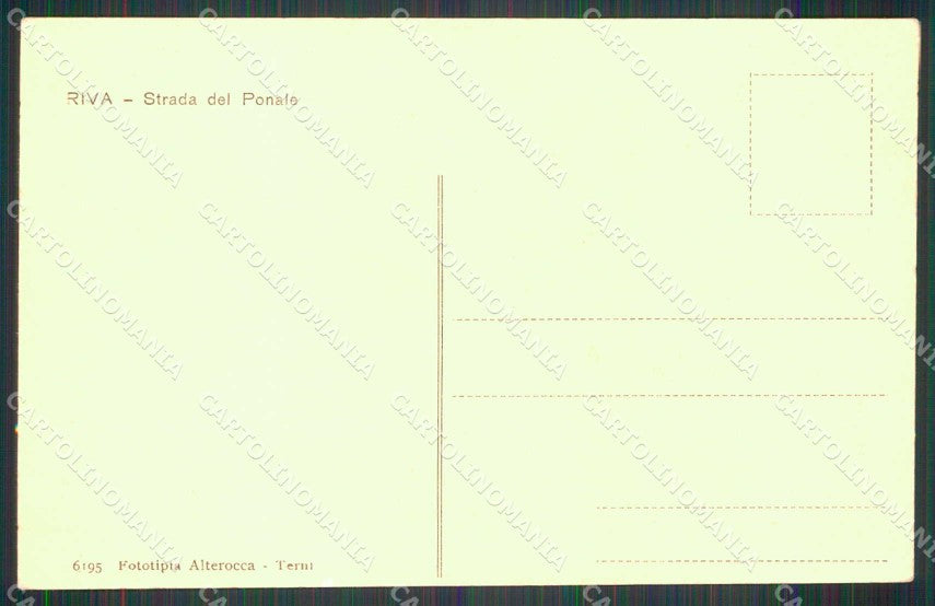 Trento Riva del Garda Strada del Ponale Alterocca 6195 cartolina RT0446 – retro