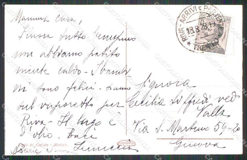 Trento Riva del Garda Motivo cartolina RT0450 – retro