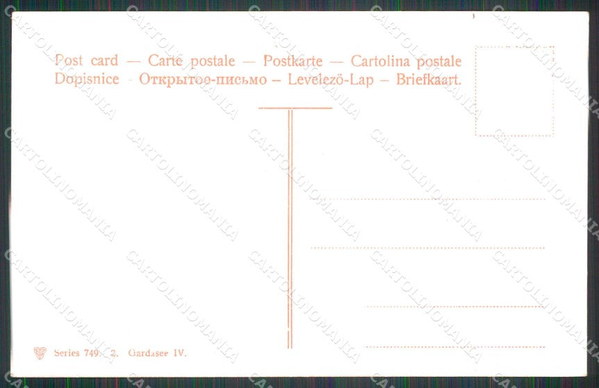 Trento Riva del Garda Lago Trenkler 749 cartolina RT0451 – retro