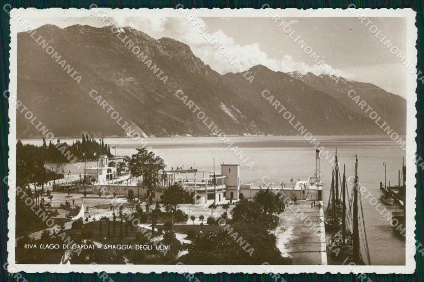Trento Riva del Garda Spiaggia degli Ulivi Foto cartolina RT0455 – fronte