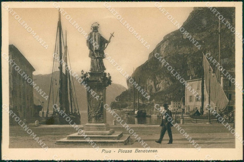 Trento Riva del Garda Piazza Benacense cartolina RT0464 – fronte