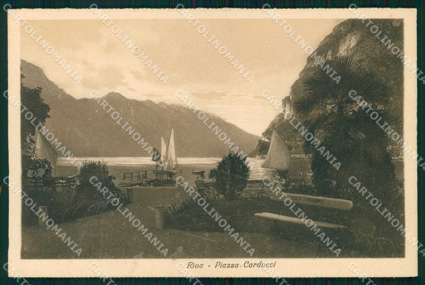Trento Riva del Garda Piazza Carducci cartolina RT0465 – fronte