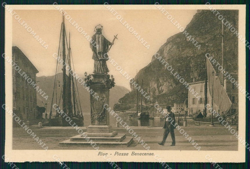 Trento Riva del Garda Piazza Benacense cartolina RT0477 – fronte