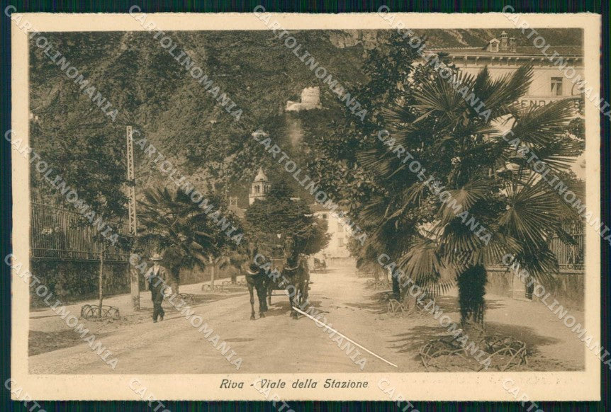 Trento Riva del Garda Viale della Stazione cartolina RT0483 – fronte