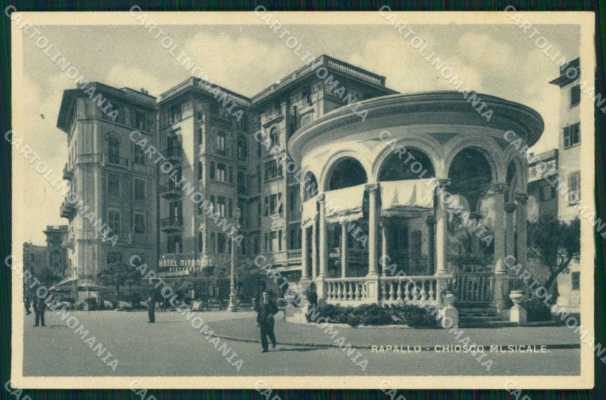 Genova Rapallo Chiosco Musicale cartolina RT0487 – fronte