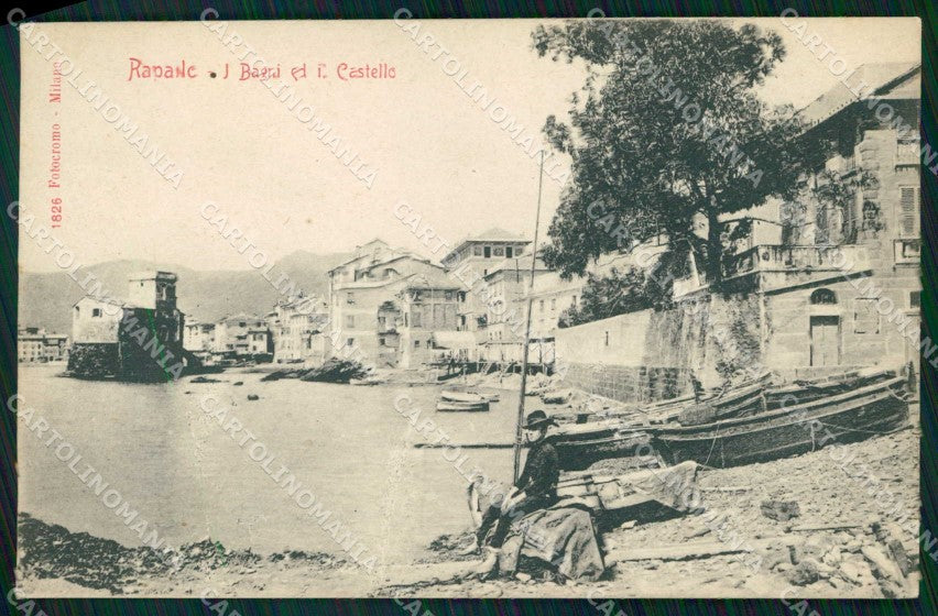 Genova Rapallo Bagni Castello Fotocromo 1826 cartolina RT0488 – fronte