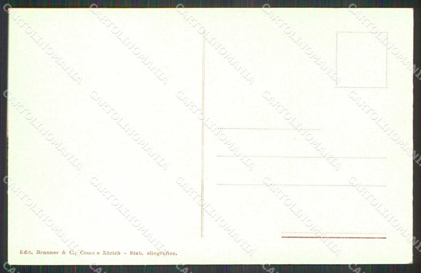 Genova Rapallo Spiaggia Barche Brunner 7081 cartolina RT0491 – retro