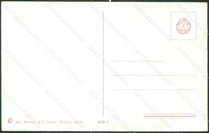 Genova Rapallo Punta Travello Barca Brunner 402/1 cartolina RT0492 – retro