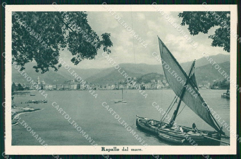 Genova Rapallo Barca a Vela cartolina RT0502 – fronte