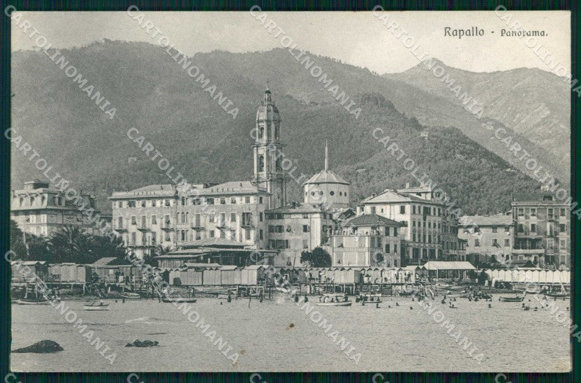 Genova Rapallo Spiaggia Brunner 19937 cartolina RT0511 – fronte