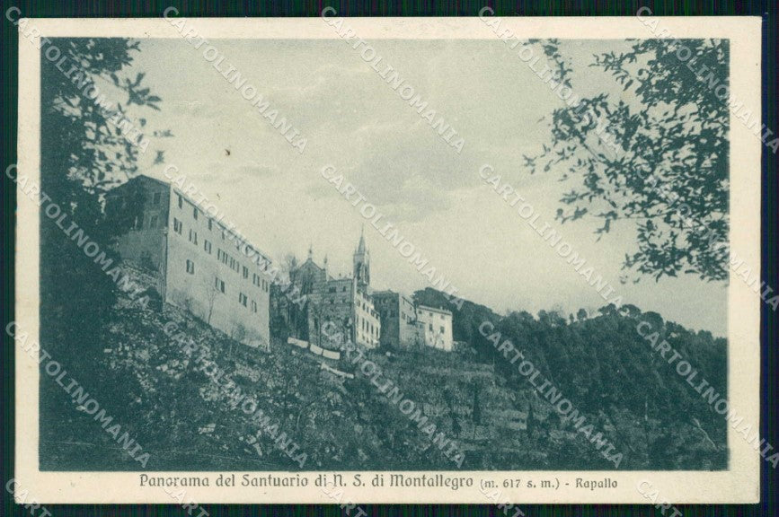 Genova Rapallo Santuario di Montallegro cartolina RT0514 – fronte