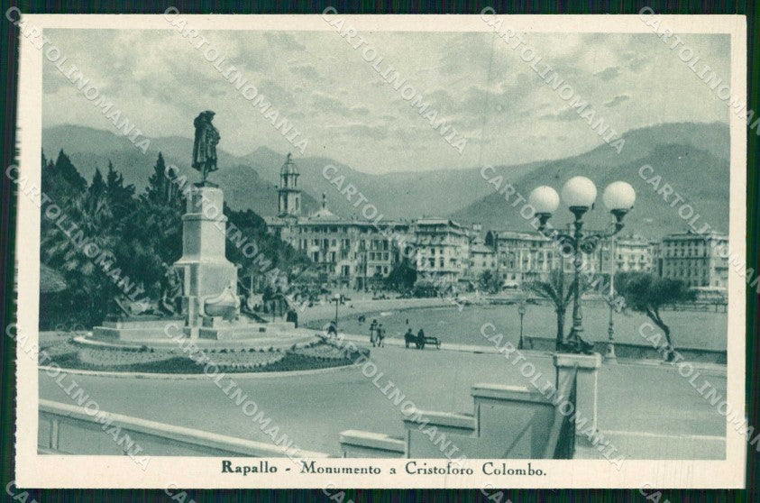 Genova Rapallo Monumento a Cristoforo Colombo cartolina RT0518 – fronte