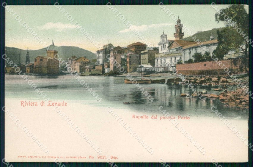 Genova Rapallo Riviera di Levante Piccolo Porto cartolina RT0525 – fronte