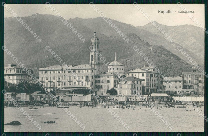 Genova Rapallo Spiaggia Brunner 19937 cartolina RT0537 – fronte