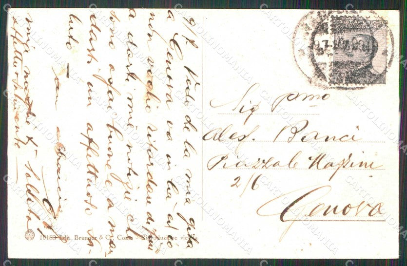 Genova Rapallo Brunner 19183 cartolina RT0542 – retro