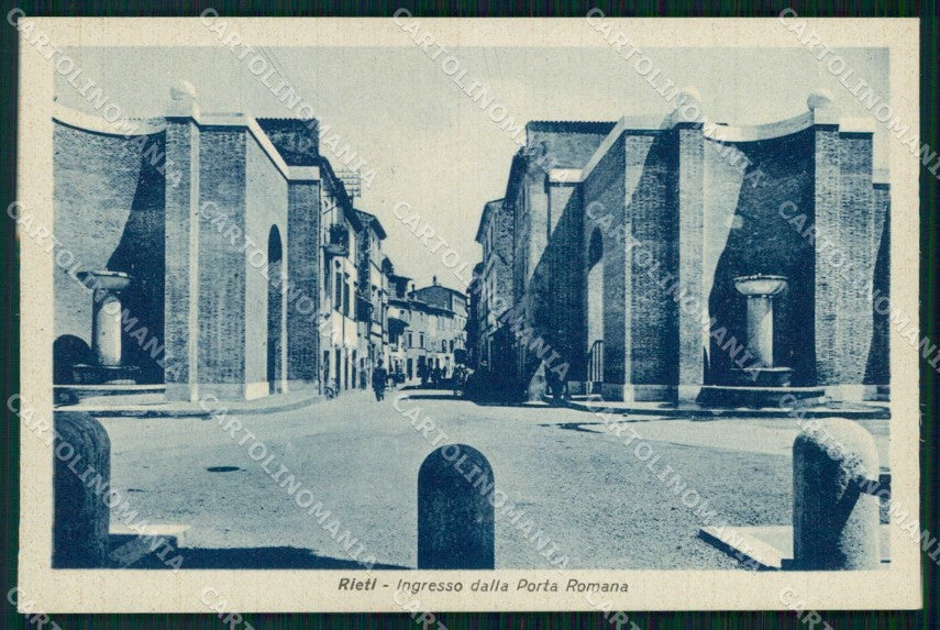 Rieti Città Ingresso dalla Porta Romana cartolina RT0557 – fronte