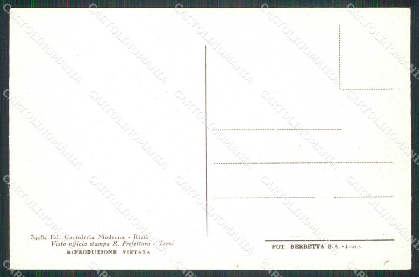 Rieti Città Ingresso dalla Porta Romana cartolina RT0557 – retro