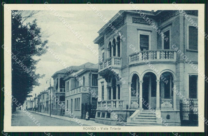 Rovigo Città Viale Trieste cartolina RT0563 – fronte