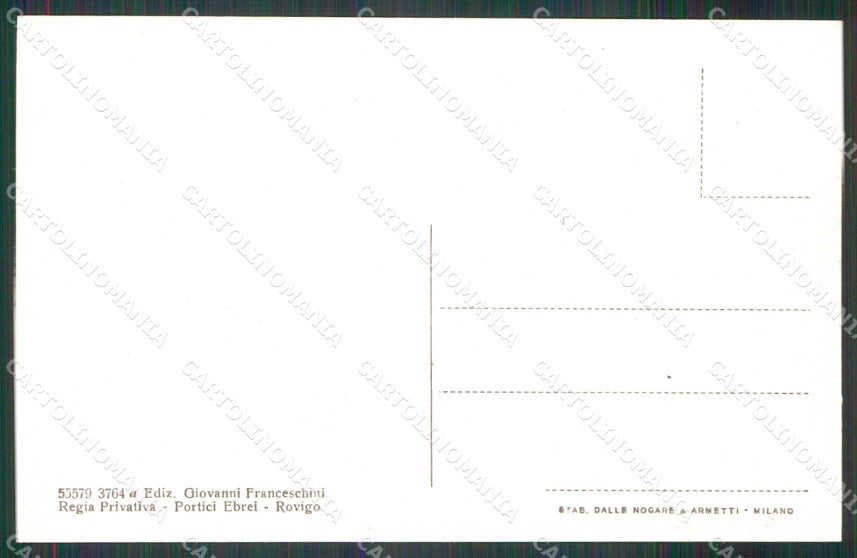 Rovigo Città Viale Trieste cartolina RT0563 – retro