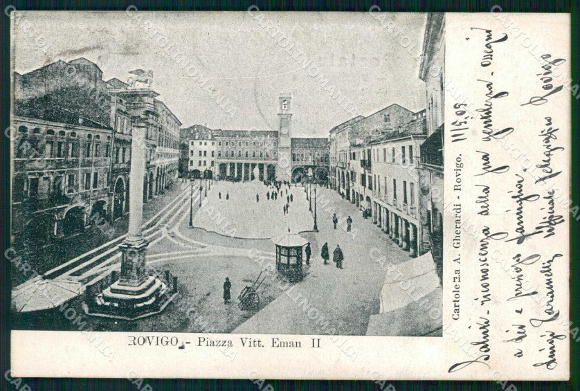 Rovigo Città Piazza Vittorio Emanuele II cartolina RT0564 – fronte