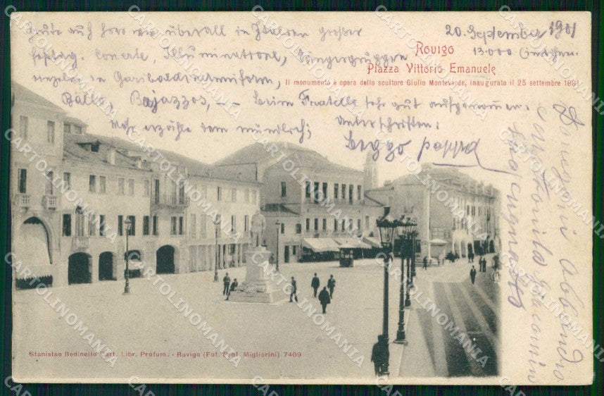 Rovigo Città Piazza Vittorio Emanuele cartolina RT0565 – fronte