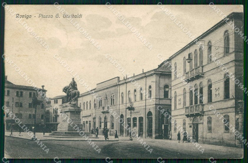 Rovigo Città Piazza Giuseppe Garibaldi cartolina RT0567 – fronte
