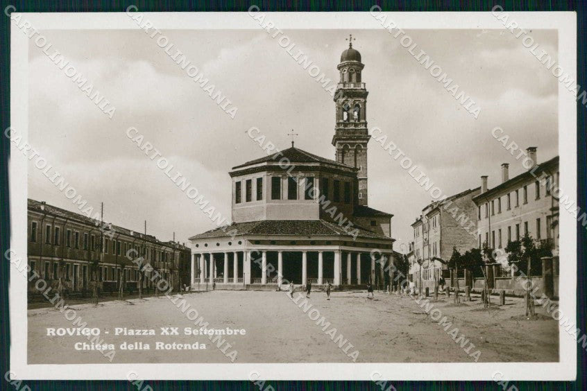 Rovigo Città Piazza XX Settembre Chiesa della Rotonda Foto cartolina RT0570 – fronte