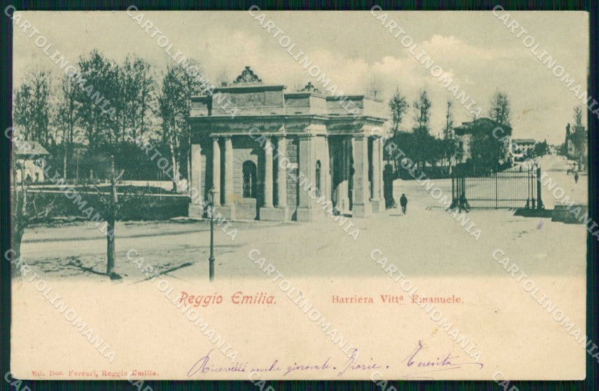 Reggio Emilia Città Barriera Vittorio Emanuele cartolina RT0575 – fronte