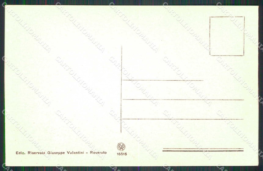 Trento Rovereto Piazza Rosmini cartolina RT0578 – retro