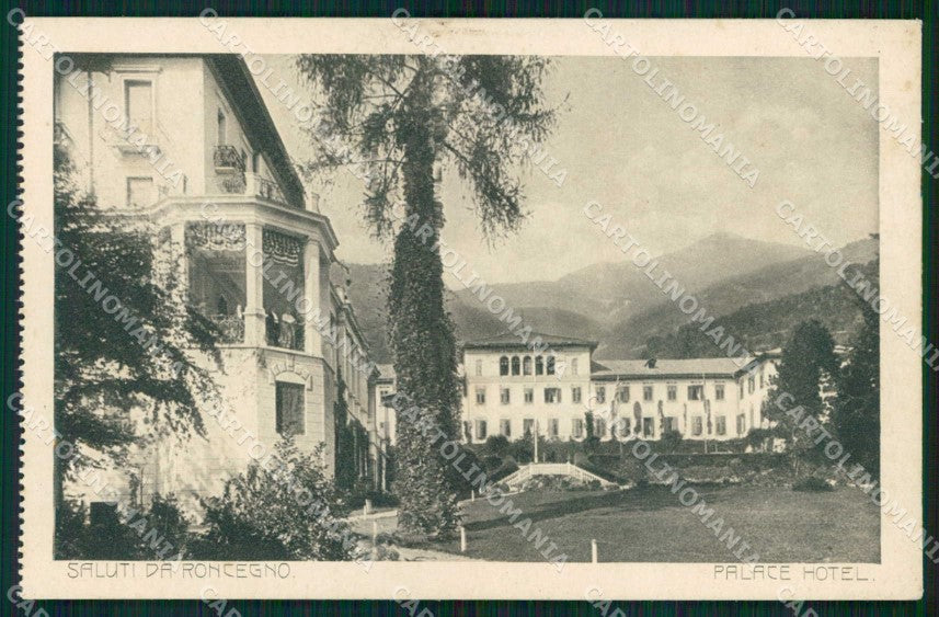 Trento Roncegno Terme Saluti da Palace Hotel cartolina RT0587 – fronte